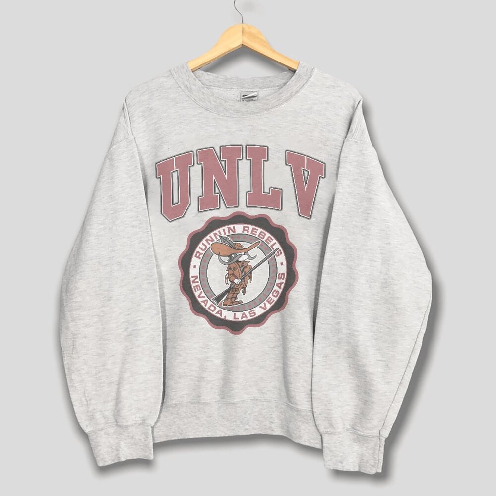 90s Vintage University of Nevada Sweatshirt Retro UNLV Rebels Football Shirt Tee